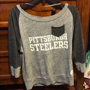 Pittsburgh Steelers quarter sleeve oversized top